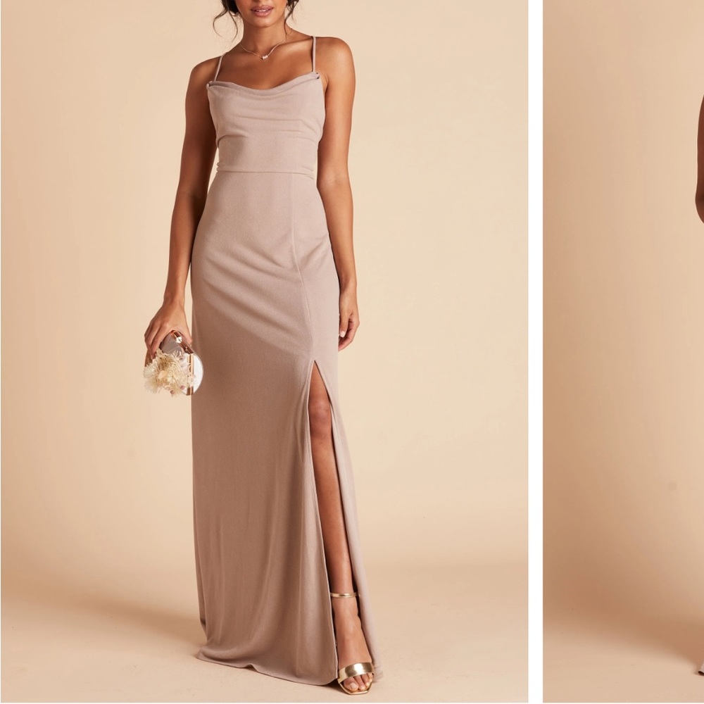 Birdy Grey Ash Crepe Dress (Taupe)